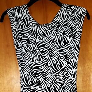 En Focus Studio black and white midi dress